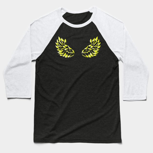 Angel Wings Baseball T-Shirt by Heartfeltarts